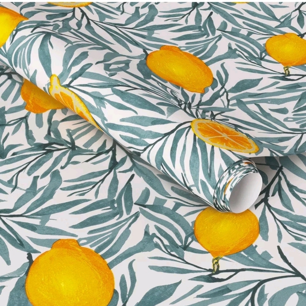 Threshold - Lemon Botanical Wallpaper